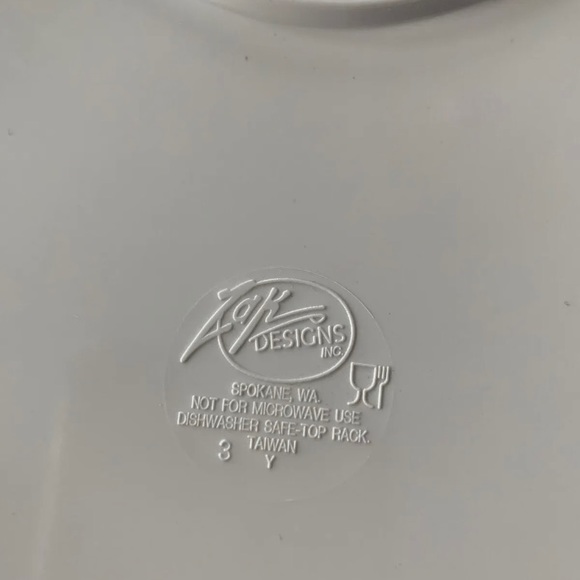 Vintage Melamine Childrens Heart Plate Raggedy Ann Raggedy Andy Zak designs - Picture 5 of 5